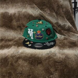 Reason Green and Black Embroidered Snapback Hat